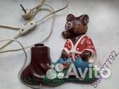 Детский светильник « мишка У пенька». ретро