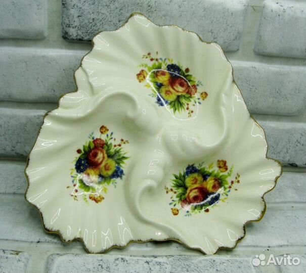 Менажница фарфор Китай клеймо Super Kristal