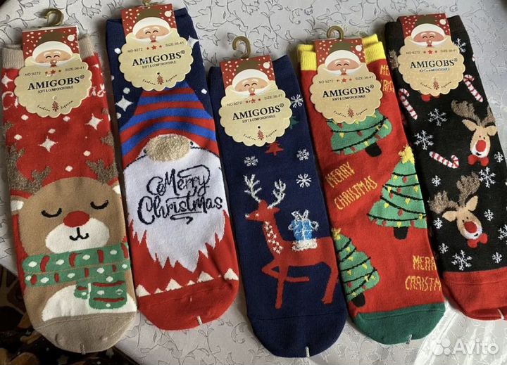 Новогодние носки 2024