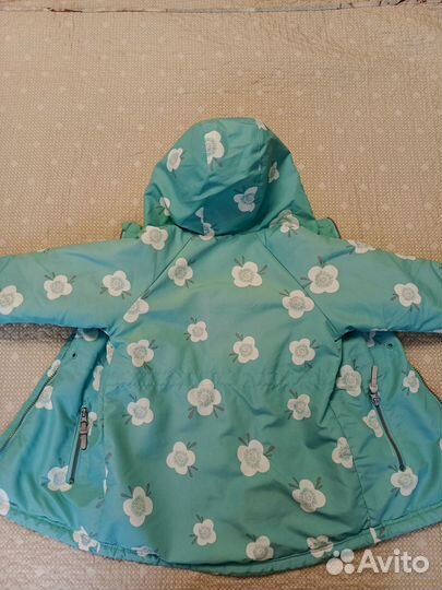 Утепленный плащ для девочки, р. 104