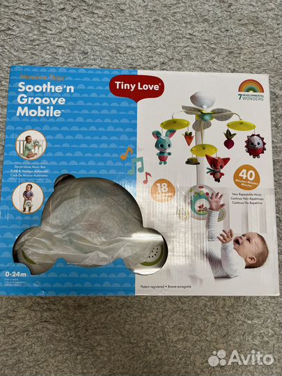 Мобиль на кроватку tiny love солнечная полянка