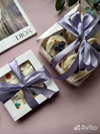 Подарочный набор сладостей капкейки и чизкейки