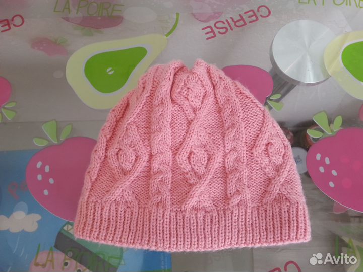 Шапка 50-52 варежки для девочки