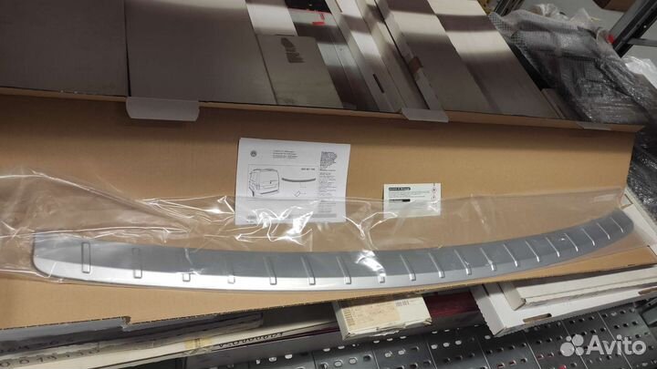 Накладка на задний бампер vw caddy от 2015