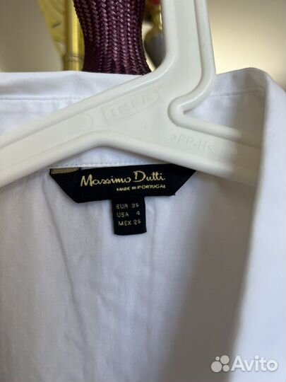 Massimo dutti рубашка белая