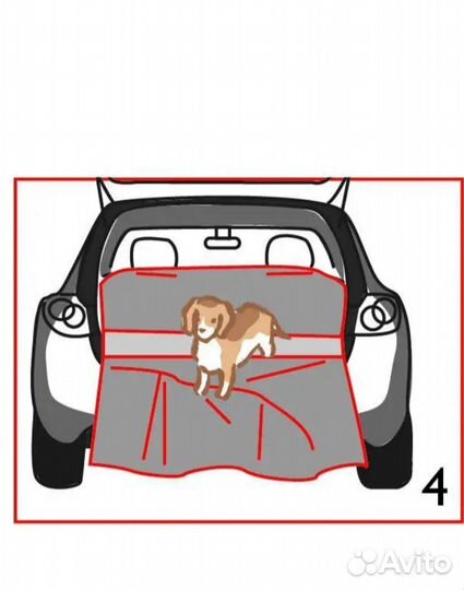 Автогамак для перевозки животных