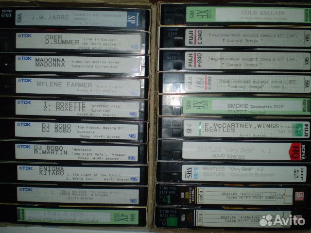 Видео кассеты VHS/svhs музыка HI-FI stereo