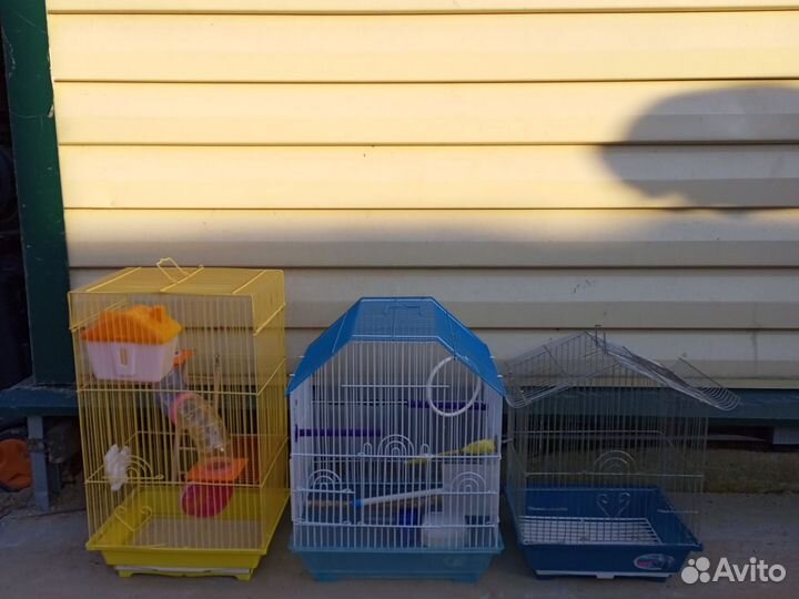 Клетки для попугая и хомяка