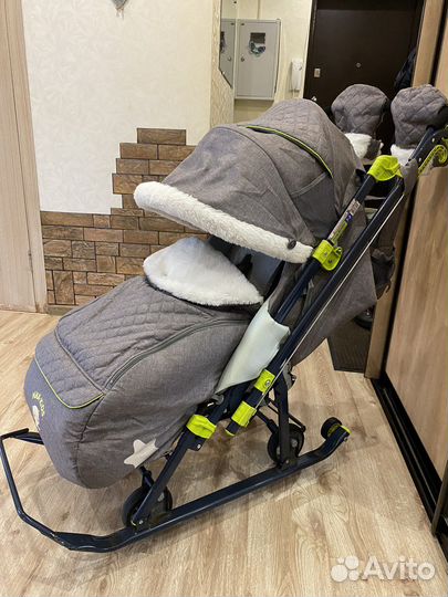 Детские санки коляска ника