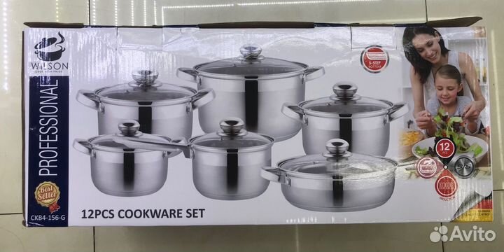 Новый набор посуды 12 предметов
