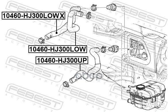 Патрубок системы охлаждения Chevrolet Cruze