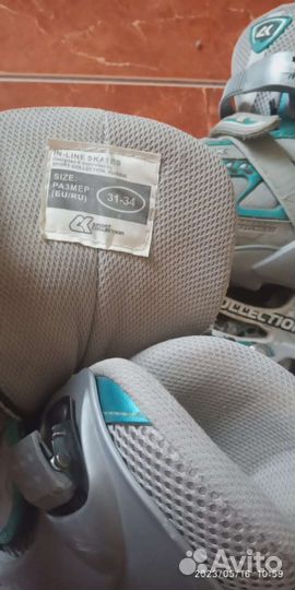 Роликовые коньки детские раздвижные