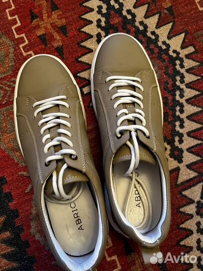 Мужские кожаные кеды 44 abricot