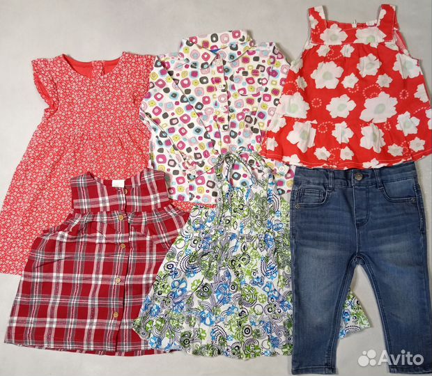 Вещи пакетом на девочку, размер 74