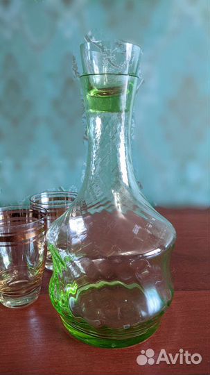 Графин + 3 стопки СССР