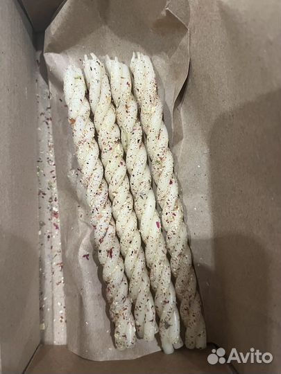 Свечи скрутки восковые