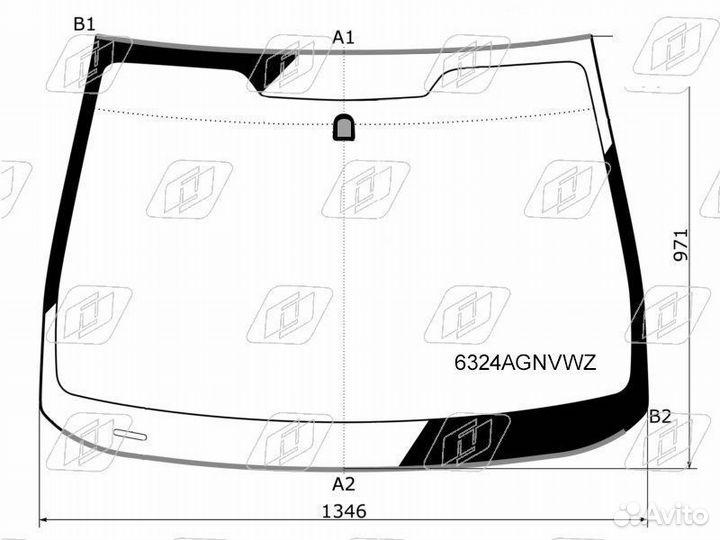 Стекло лобовое opel astra J 10