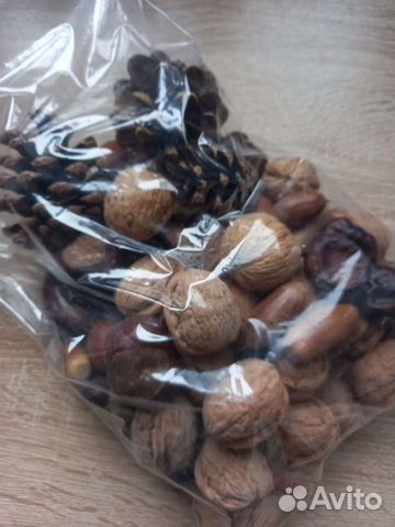 Природный материал для сенсорной коробки