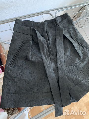 Шорты с высокой талией 44р