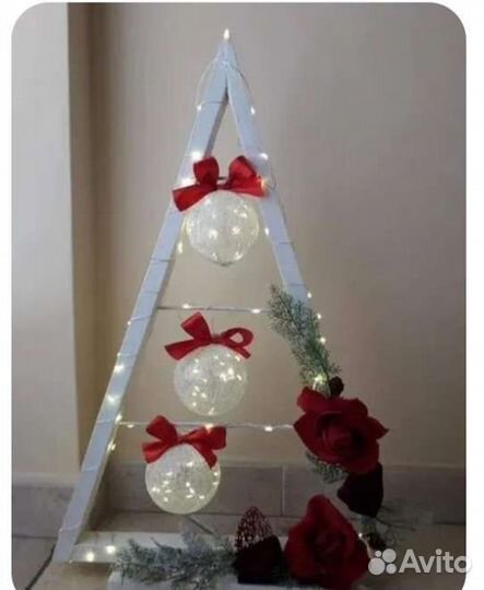 Елка новогодняя деревянная