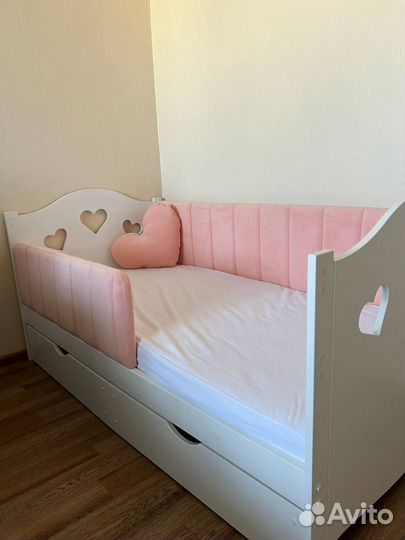Кровать для детей с мягкими бортами 160 80
