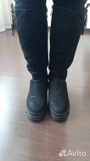 Зимние женские сапоги 38 размера искусственный мех