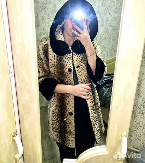 Шуба пессцовая норка мутон