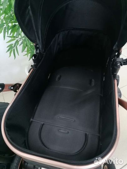 Новая коляска 3в1 Wisesonle Q3 (чёрный лен)