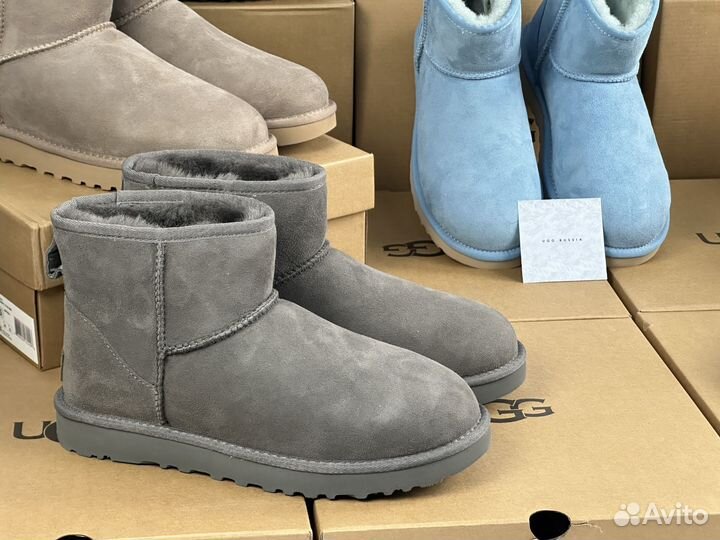 Угги женакие,мужские UGG Classic Mini натуральные