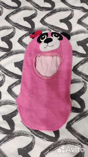 Шапка шлем для девочки 50