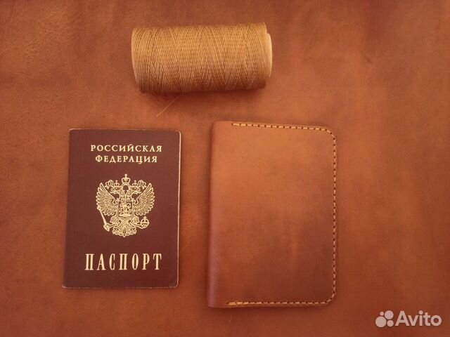Обложка на паспорт из натуральной кожи
