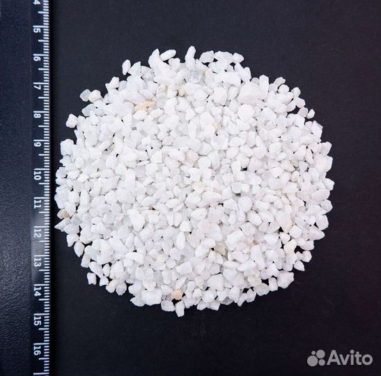 Крошка, щебень мраморный белый