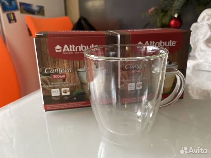 Кружка с двойным стеклом