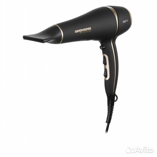 Фен redmond RF-536 черный бежевый