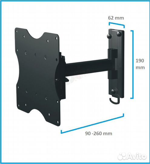 Кронштейн для LCD/LED тв 19