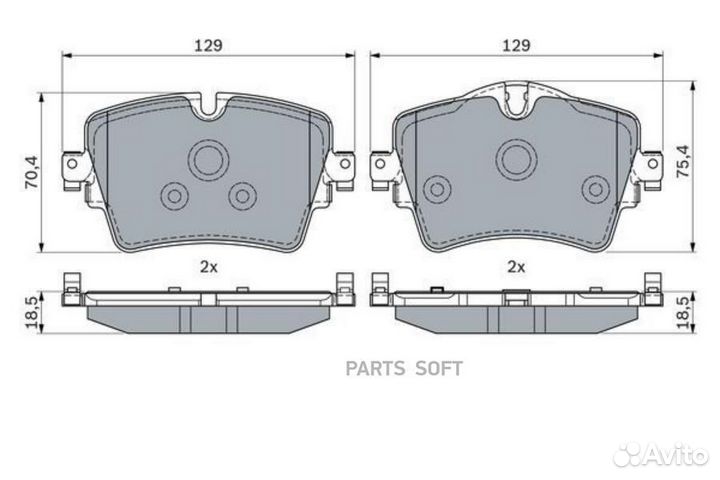 Дисковые колодки передние 0986494940
