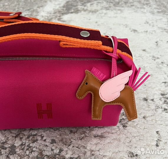 Брелок кожаный пегас Hermes