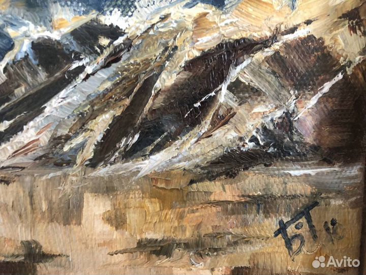 Картина маслом пейзаж 20х20