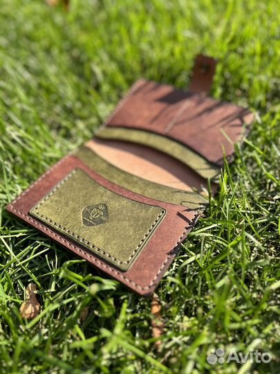 Обложка для автодокументов натуральная кожа