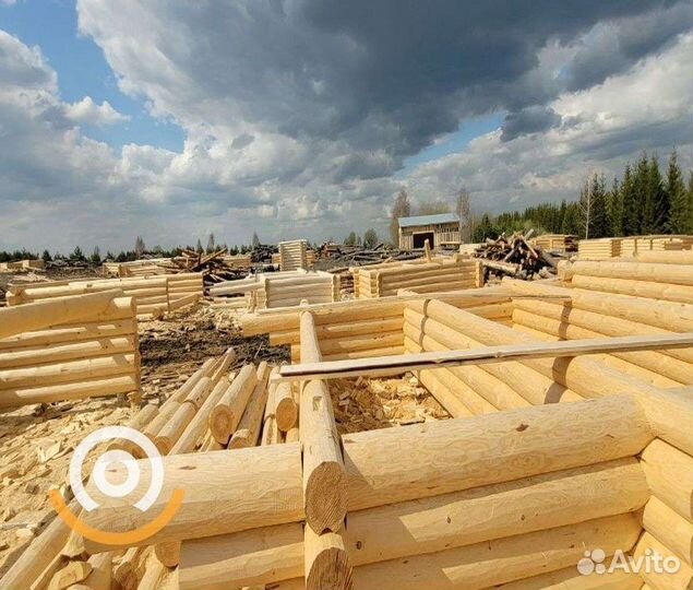 Сруб бани 6х4 ручной рубки