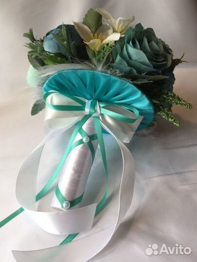 Букет невесты из искусственных роз