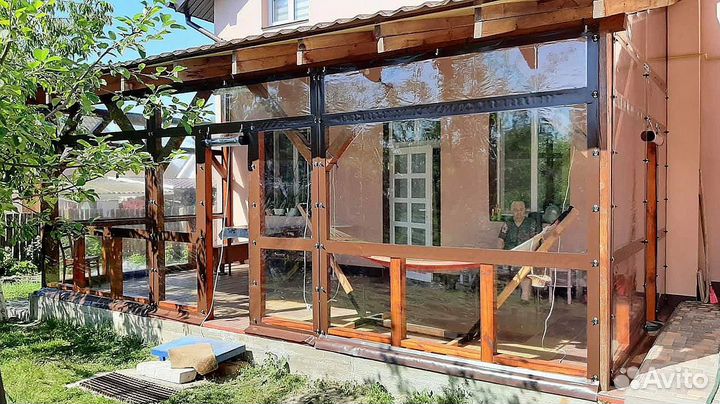 Мягкие окна для беседки