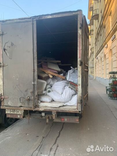Вывоз строительного мусора и старой мебели грузчик