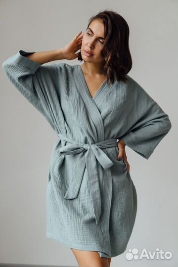 Халат кимоно из хлопка
