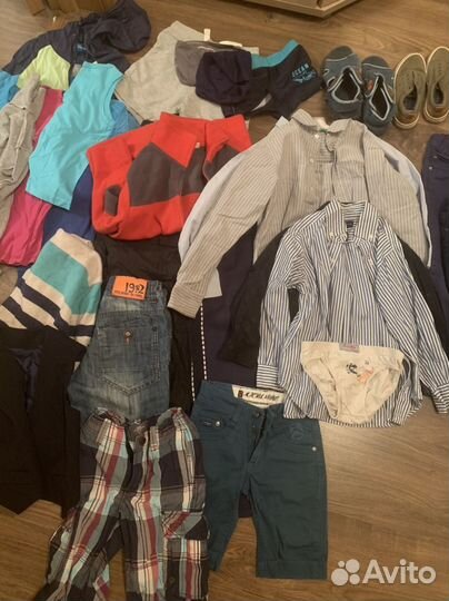 Пакет вещей и обуви на мальчика р.110 до р. 128