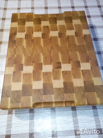 Массивная разделочная торцевая доска