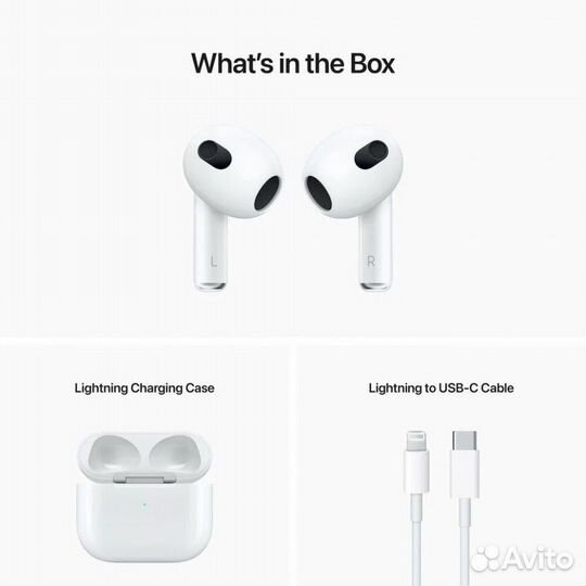 Наушники беспроводные Airpods 3 копия реплика