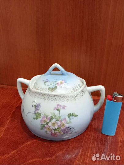 Фарфоровая сахарница СССР 1925 г