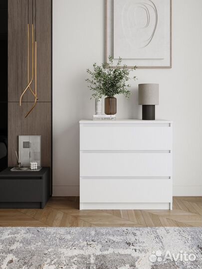 Комод с ящиками мори мк 800.1, Белый