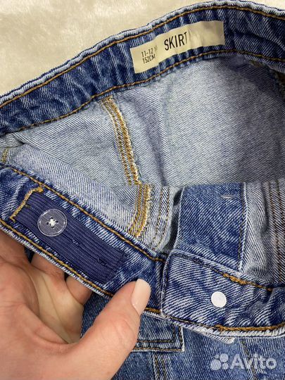Юбка джинсовая для девочки 11-12лет